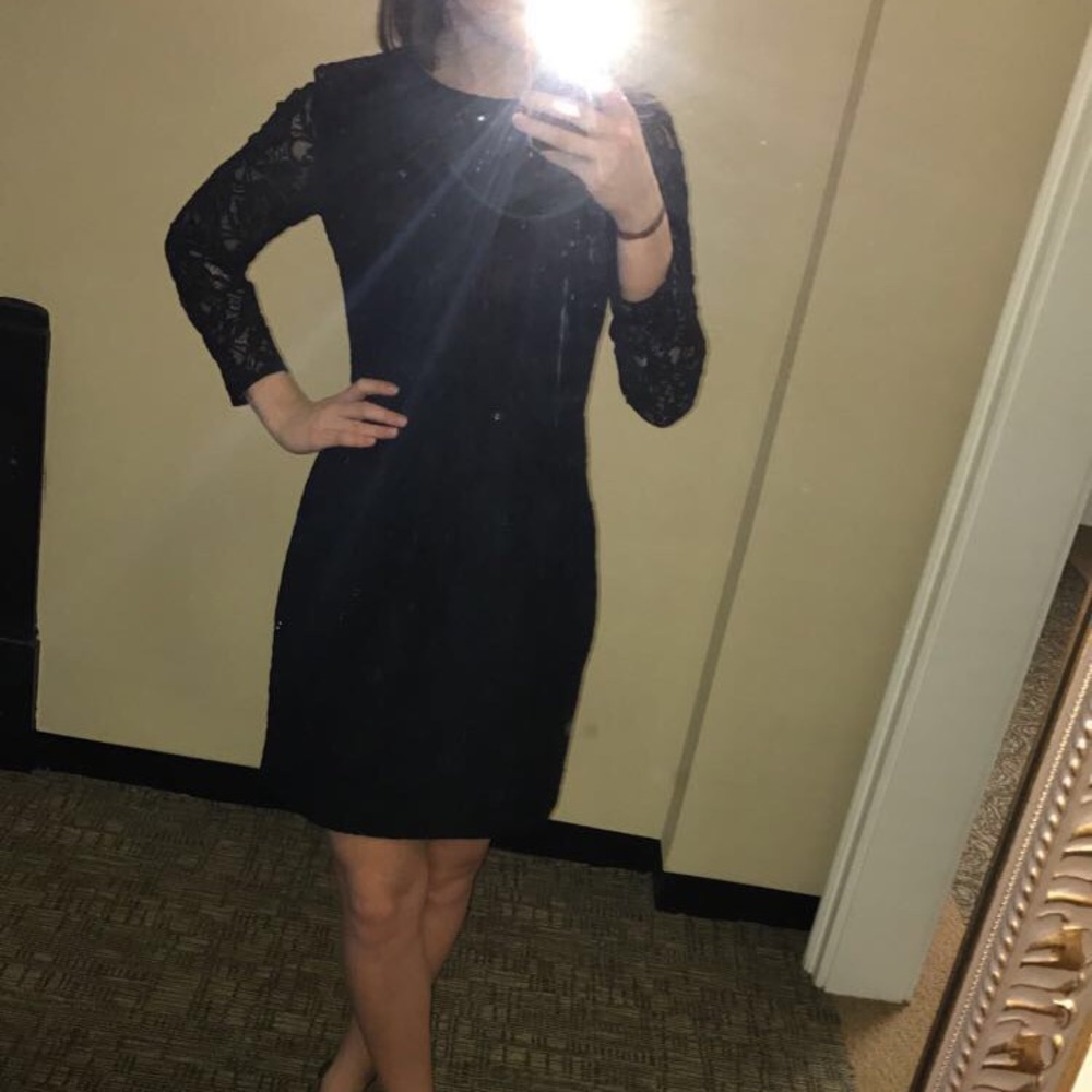 NWT: J.Crew Black Lace Dress
